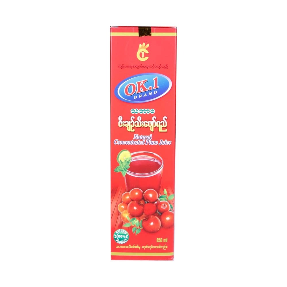 OK1 Natural Plum Syrup 850ML