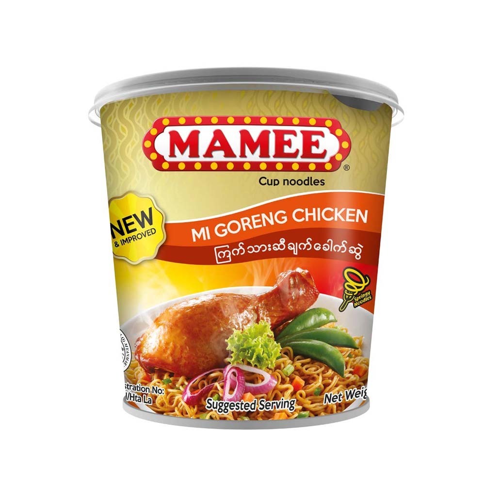 Mamee Inst Cup Noodle Mi Gorene Chicken 70G