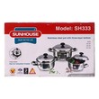 Sunhouse Stock Pot Set 3PCS SH333