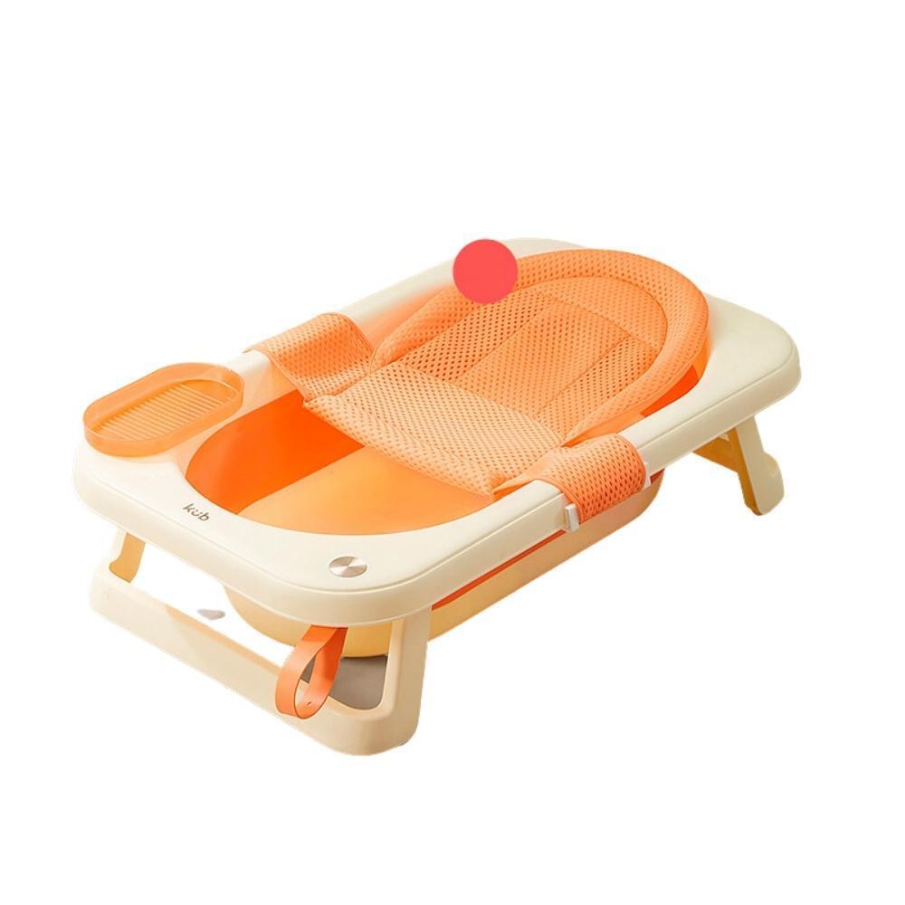Foldable Bathtub With Bath Net (Orange)