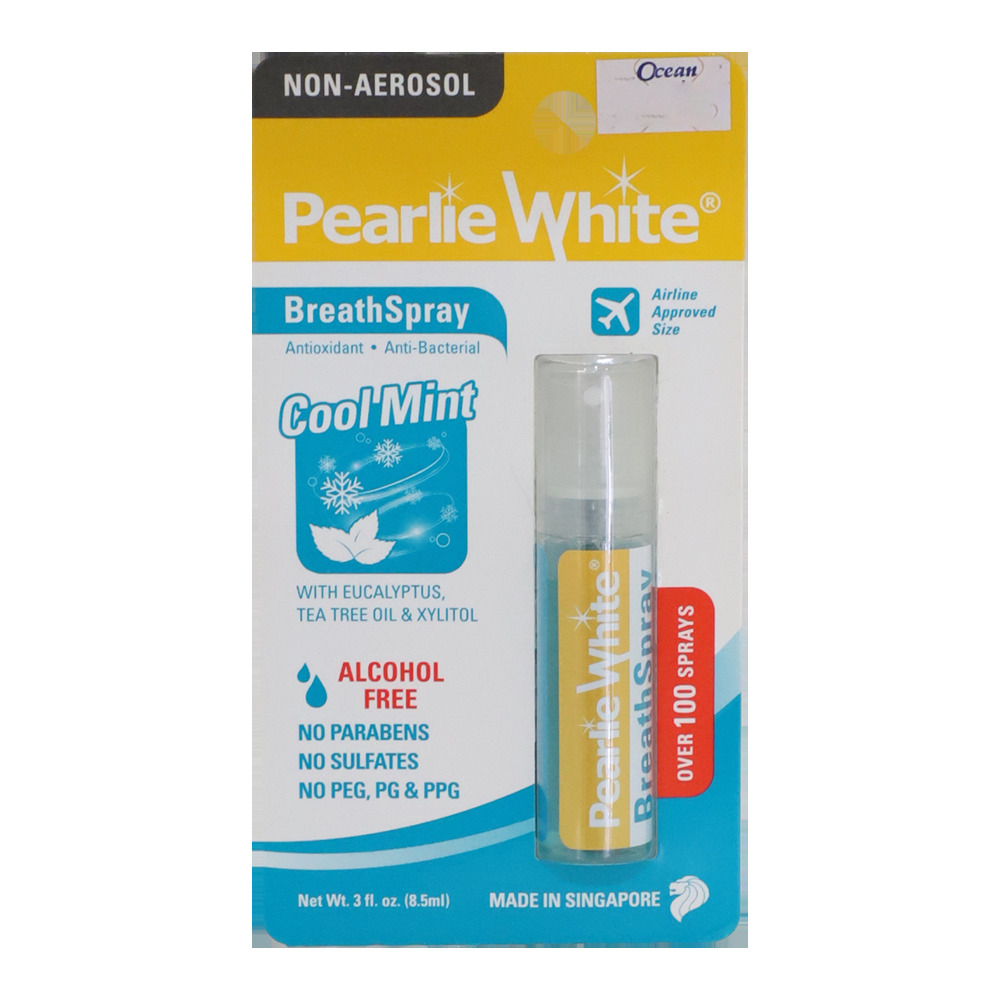 Pearlie White Cool Mint Anti-Bacterial Breath Spray 8.5ML