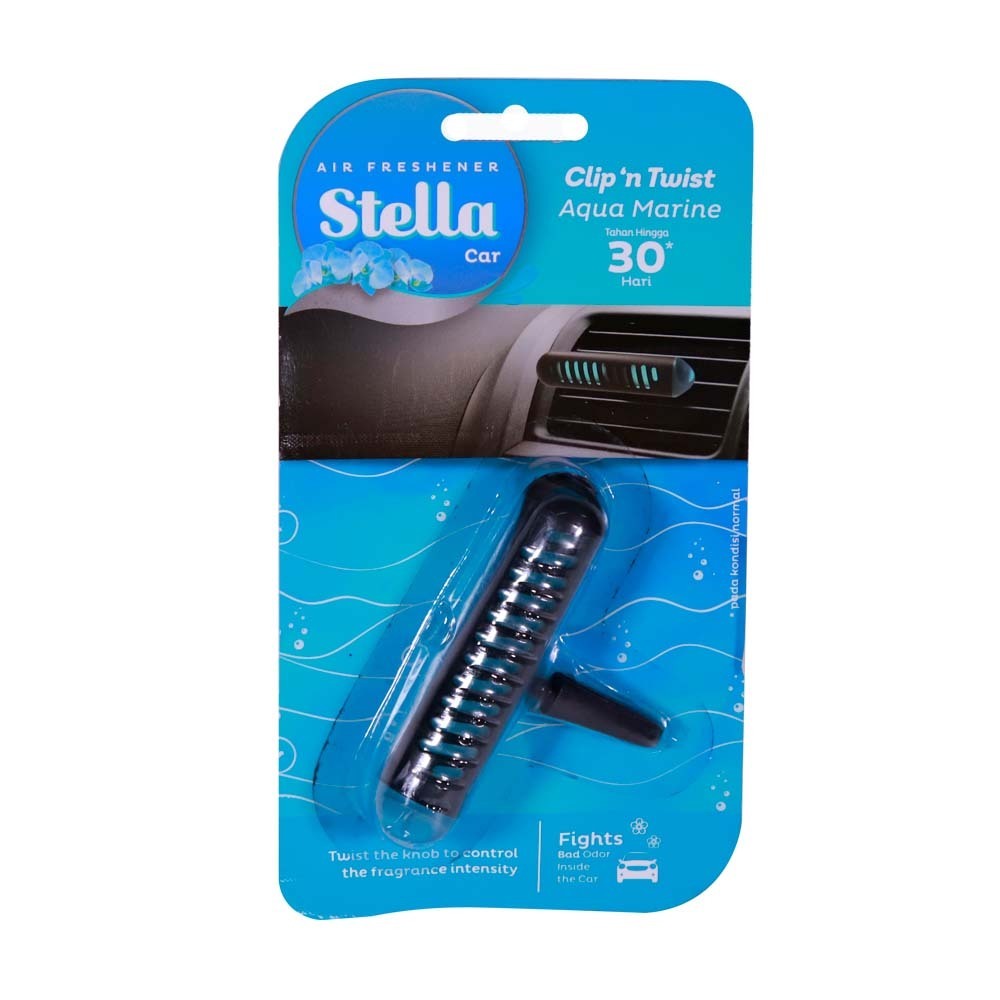 Stella Car Freshener Clip N Twist Aqua Marine