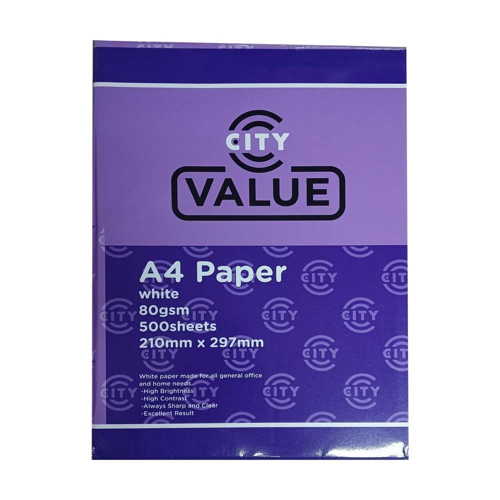 City Value Copy Paper A4 80G