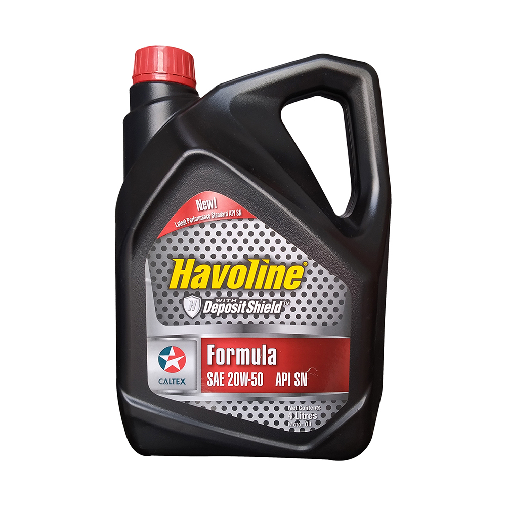 Caltex Havoline Formula SAE 20W50 Engine Oil 4 LTR Black