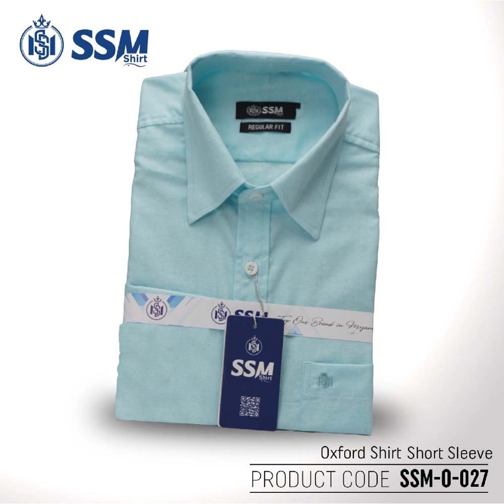 Oxford Shirt Short Sleeve XL (Cyan Blue) SSM-O-P-S-027