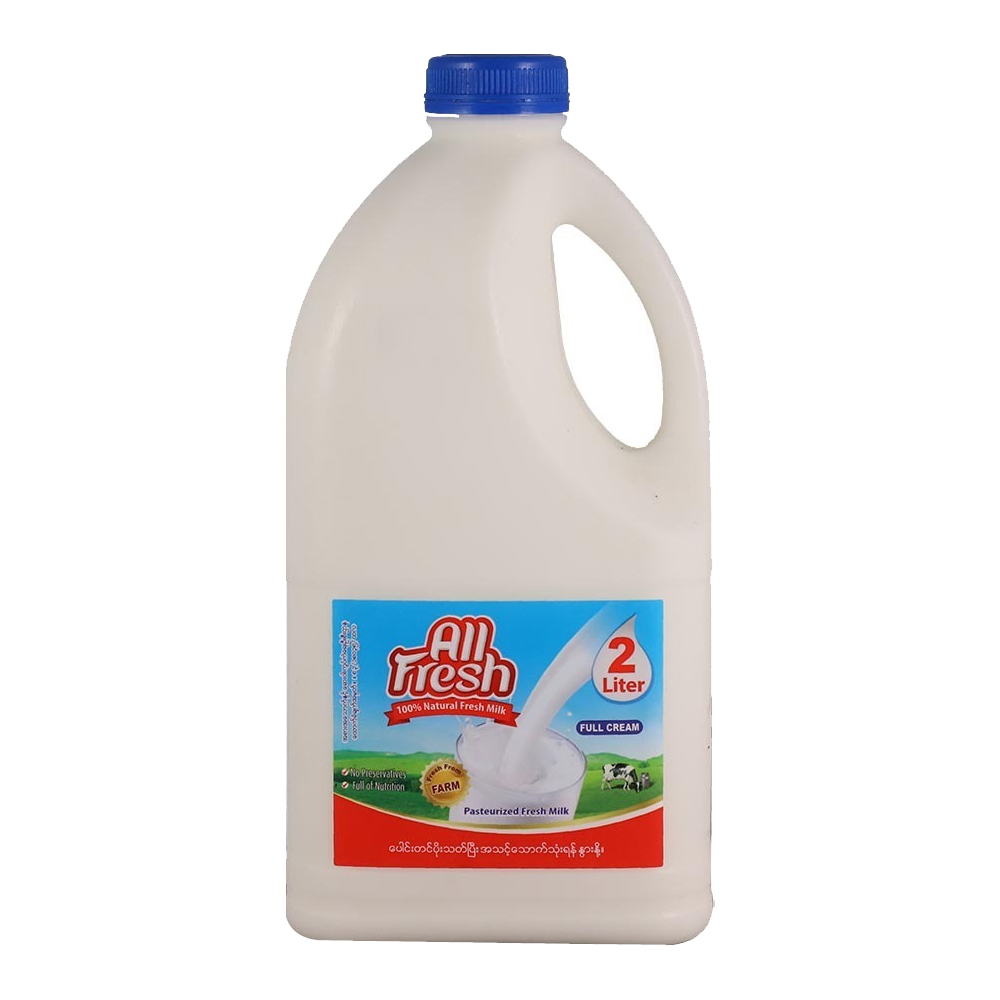 All Fresh Pasteurized Full Cream Fresh Milk 2LTR