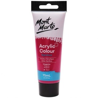 Mont Marte Studio Acrylic Colour Paint 75ML Rose Madder