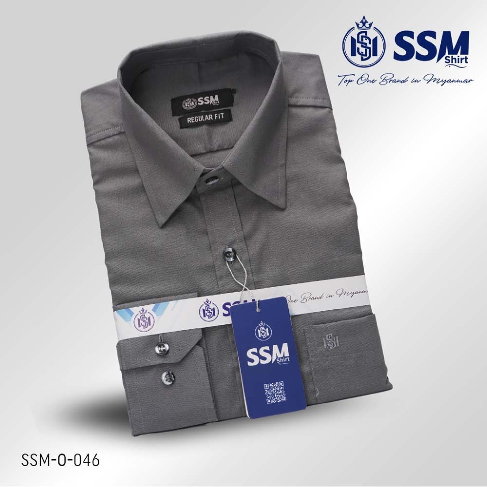 Oxford Shirt Long Sleeve 3XL (Charcoal Gray) SSM-O-P-L-046