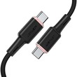 Acefast C2-03 60W Max USB-C To USB-C Zinc Alloy Silicone Charging Data Cable 27070005 Black