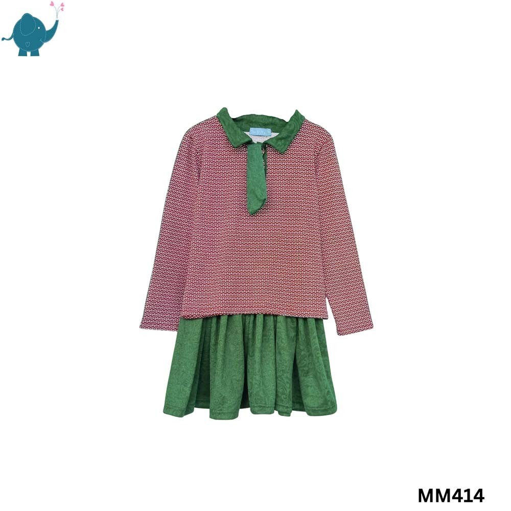 Max & Mia Girl Two-Pieces Set MM414 GRD Large