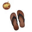 Sin Pauk Men Leather Slipper SD-25 Brown (No-42)