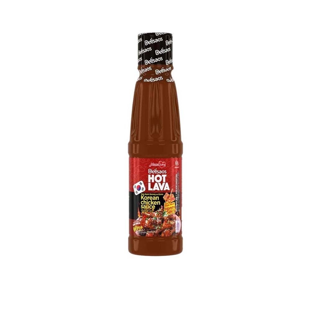 Delisaos Hot Lava Korean Chicken Sauce Honey Spicy 160G