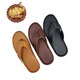 Sin Pauk Men Leather Slipper YS-005 Brown (No-41)