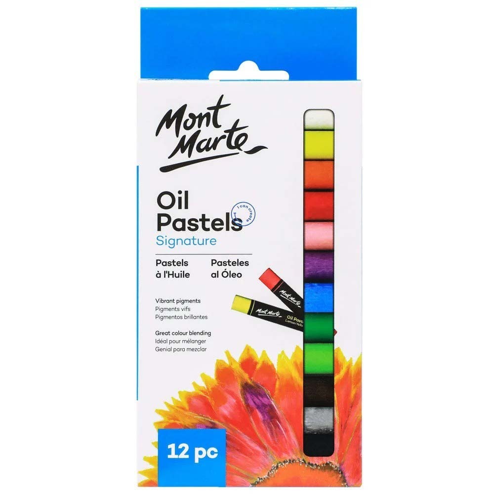 Mont Marte Oil Pastels 12PCS