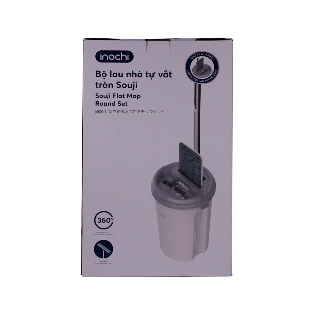 Inochi Souji Round Flat Mop Set Vattrsj