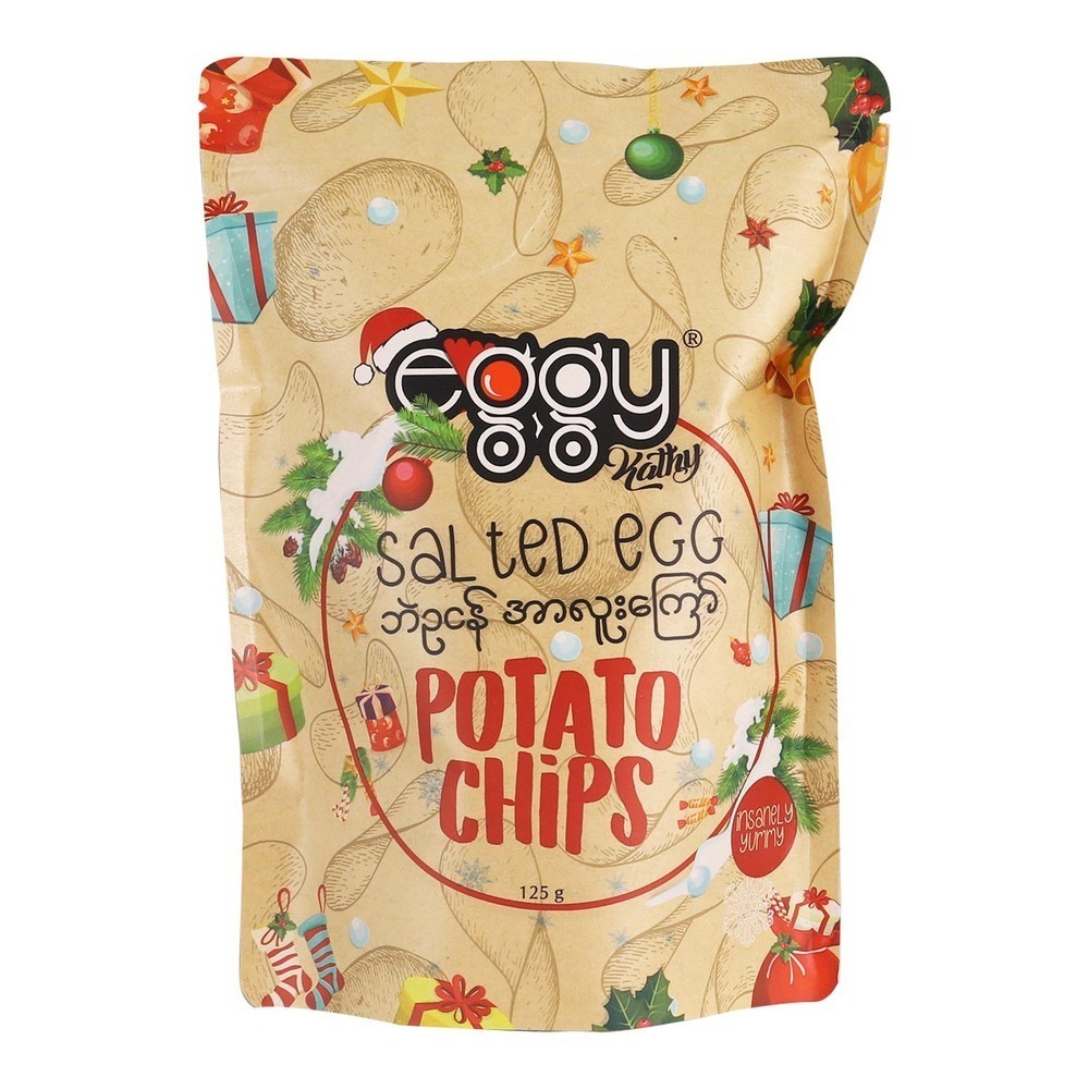 Eggy Fried Potato Chips Salted Egg 125G