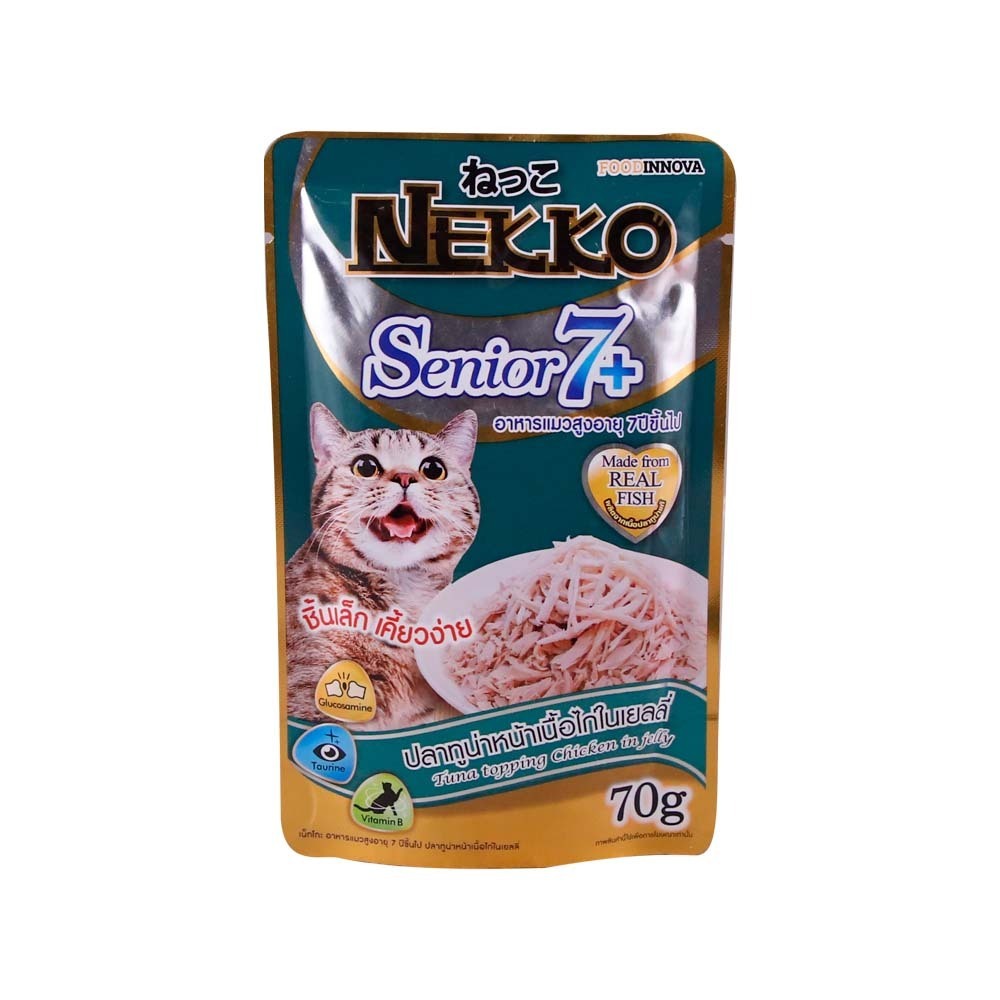 Nekko Senior7+ Tuna With Chicken In Jelly 70G