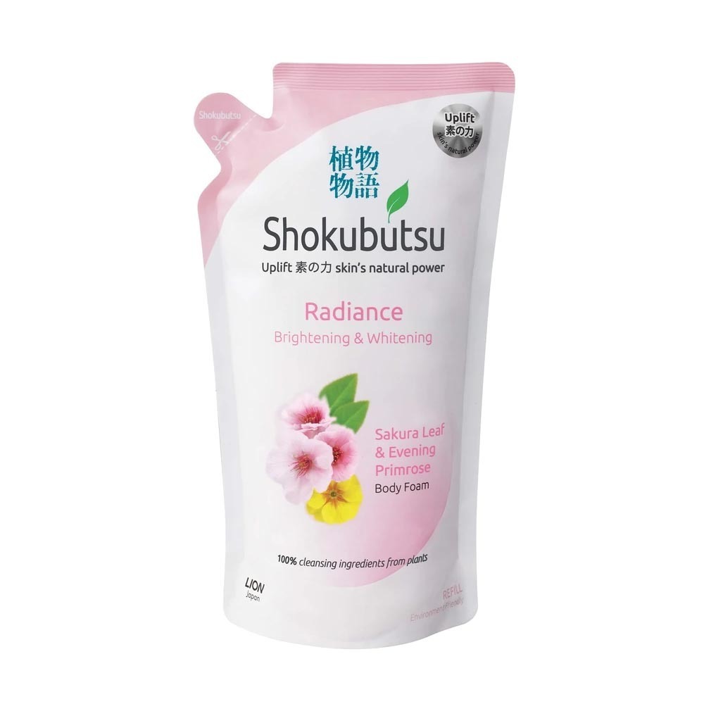 Shokubutsu Radiance Brighting & Whitening Body Shower Foam Refill 600ML