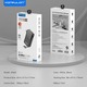 Konfulon A56Q (10000mAh Fast Charging 22.5W Built-in Cable Power Bank) White