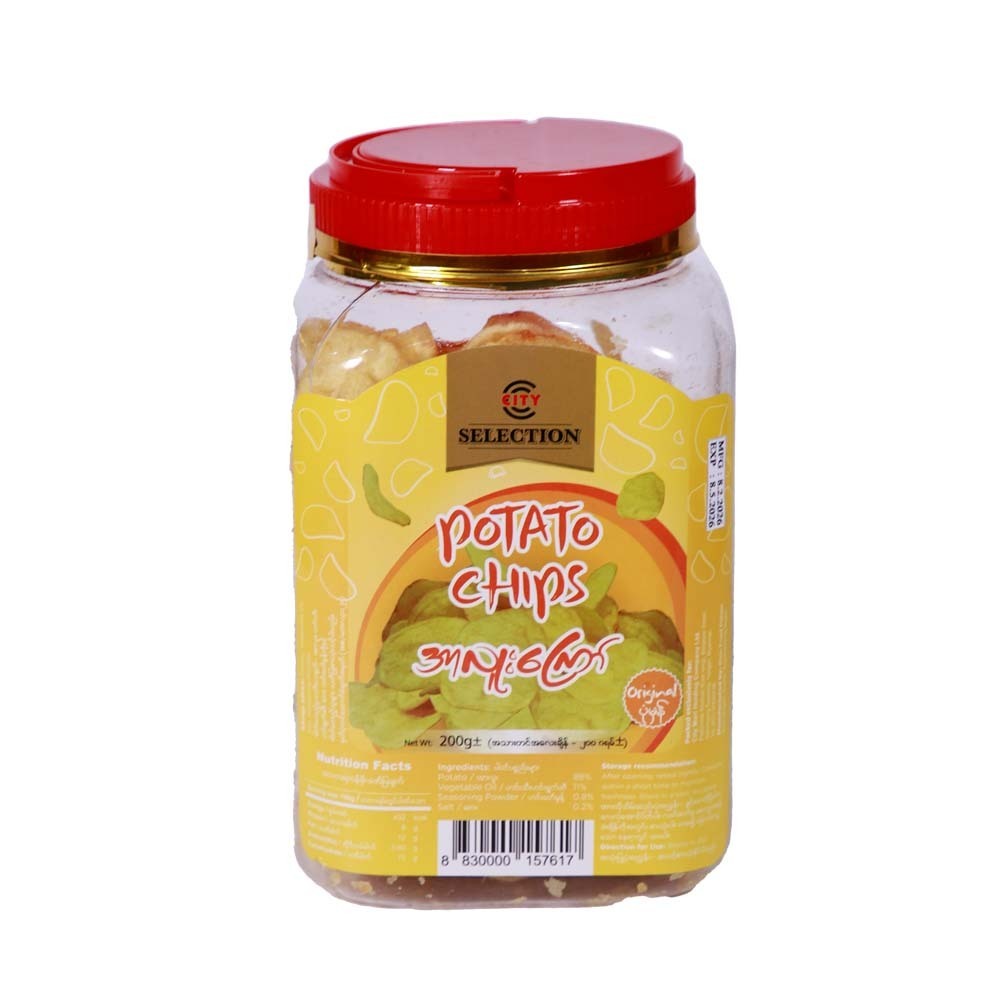 City Selection Fried Potato Chips Original 200G