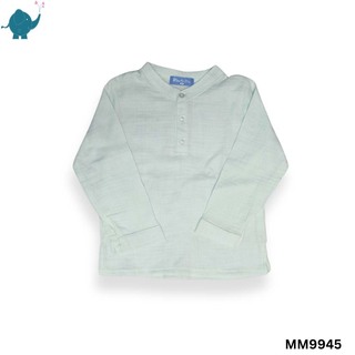Max & Mia Kid Boy Cotton Puff Long Sleeve Shirt MM9945 Light Yellow L (7/8yrs)