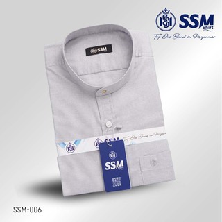 Madarin Collar Shirt Short Sleeve Over (True Black) SSM-O-P-S-028