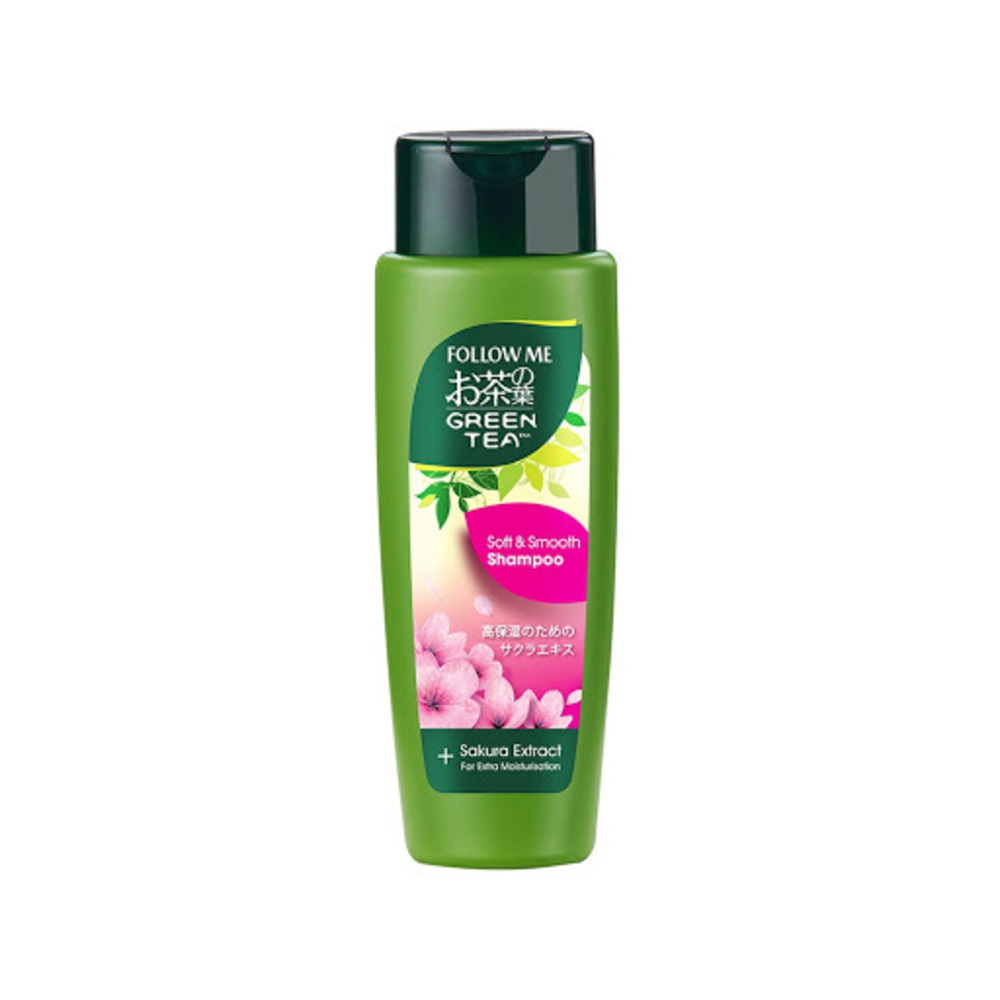 Follow Me Green Tea Soft & Smooth Shampoo 320ML (Sakura Extract)