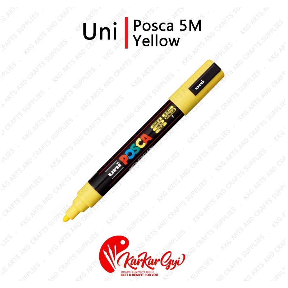 Uni Posca Marker 5M  1.8-2.5mm Yellow