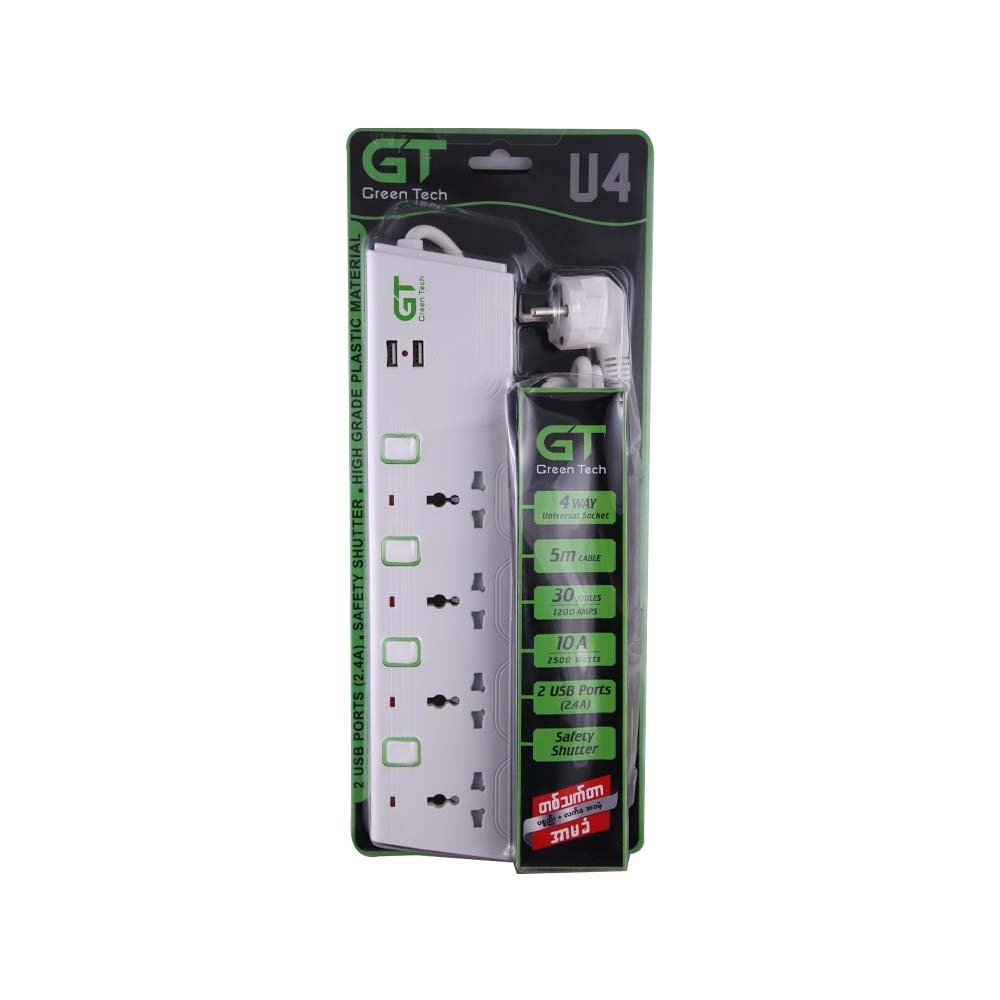 Gt Extension Socket 4Way 5M GTS-U4