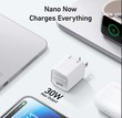 Anker 511 Nano 3 USB-C GaN Charger 30W PIQ 3.0 Foldable PPS Fast Charger White