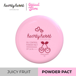 Hearty Heart Juicy Fruits Oil Control Powder Pact SPF 30 PA+++ 4.5G (02 Cherry Berry Pie)