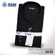 Madarin Collar Shirt Short Sleeve Over Size (Midnight Black) SSM-O-M-S-028