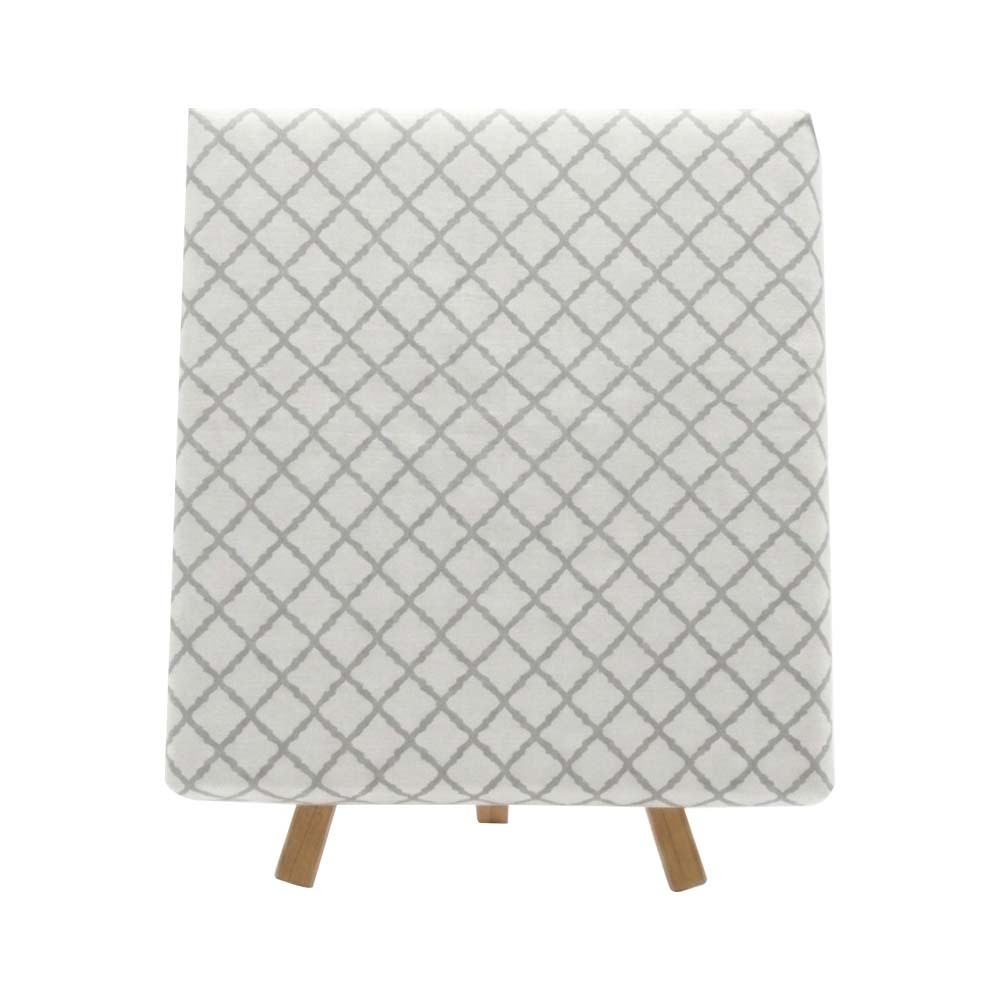 S & J's Double Bedsheet Grey Flower SJ-108