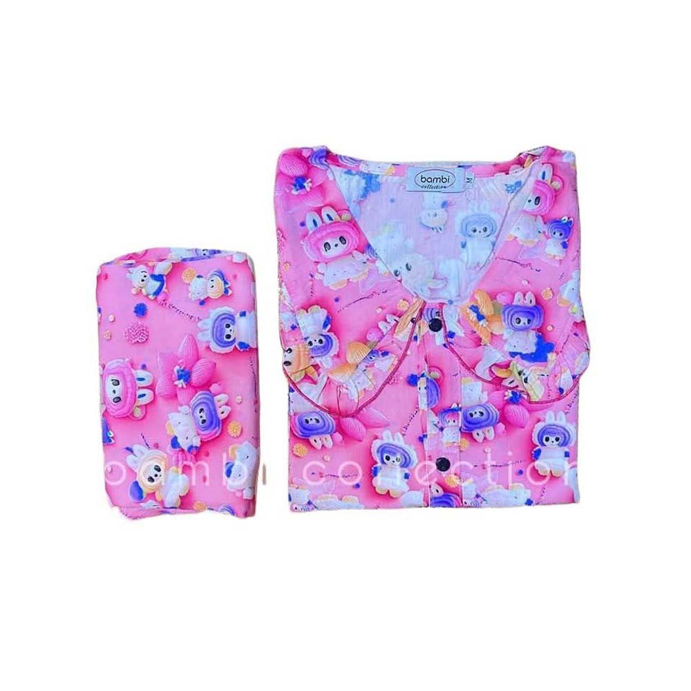 Bambi Women Spant One Set Pink AA0054 D2 XL