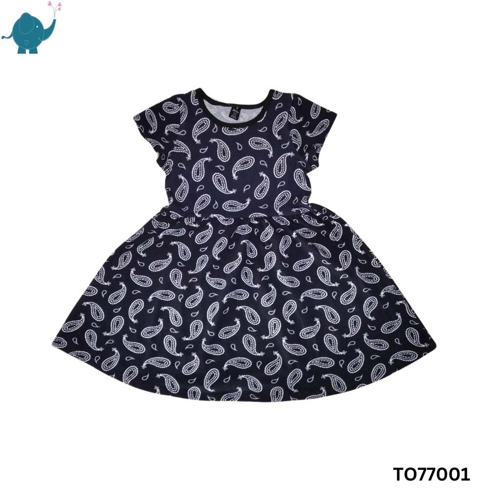Max & Mia Girl Short-Sleeve Dress TO77001 Dark Blue Medium