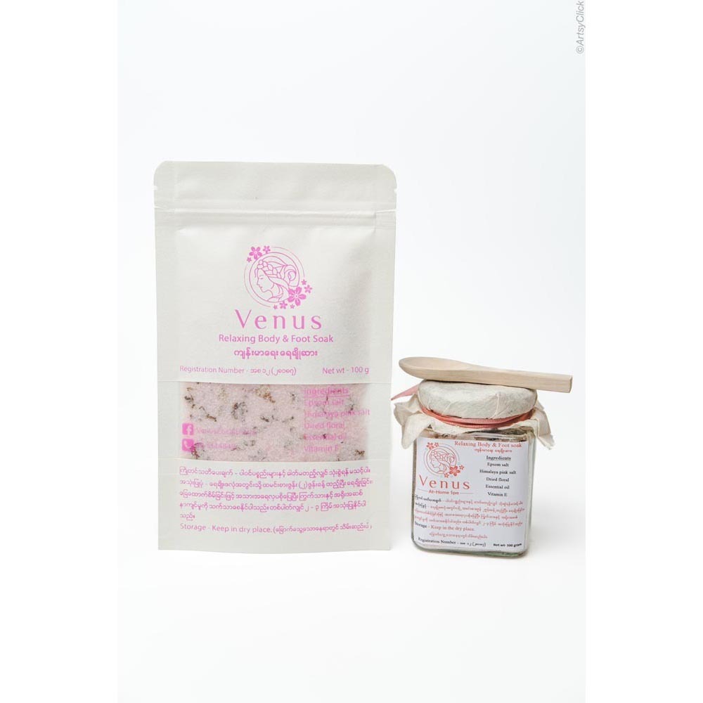 Venus Skinlux Relaxing Body & Foot Soak 200G (Pink)