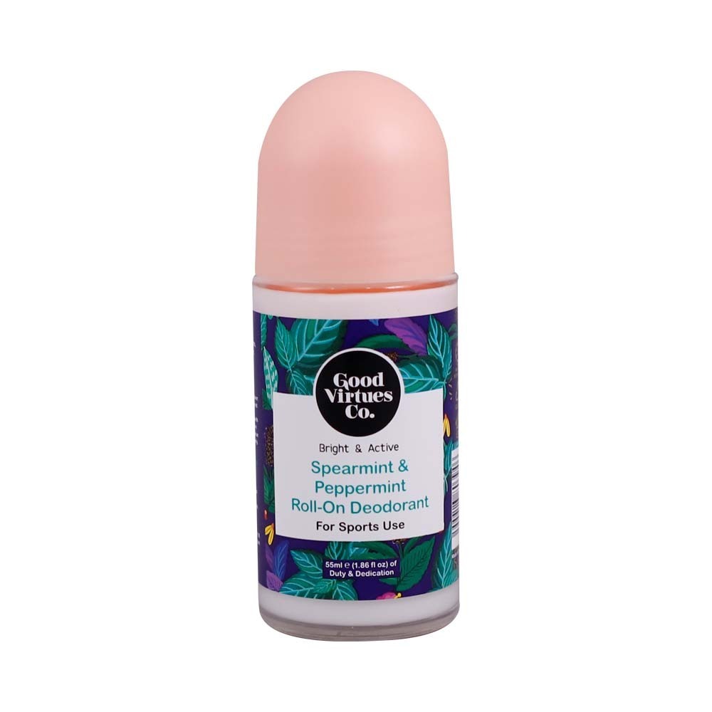 Good Virtues Co Roll On Deodorant 55ML (Spearmint & Peppermint)