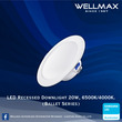 Wellmax Ballet Series LED Recess Round Downlight 6500K 20W L-DL-0320