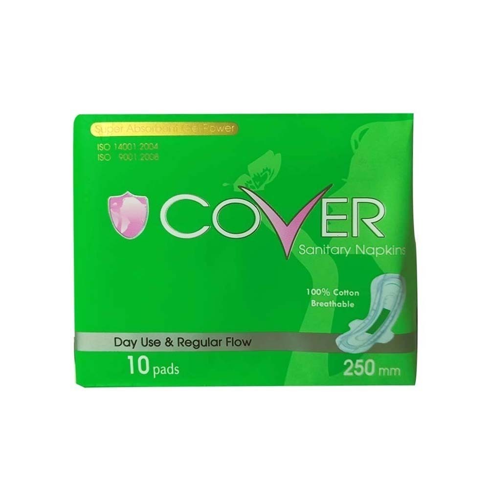 Cover Day Use & Regular Flow Sanitary Napkin 250mm (Light Green)