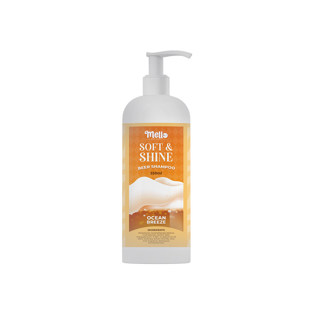 Mello Soft & Shine Beer Shampoo 250ML (Ocean Breeze)