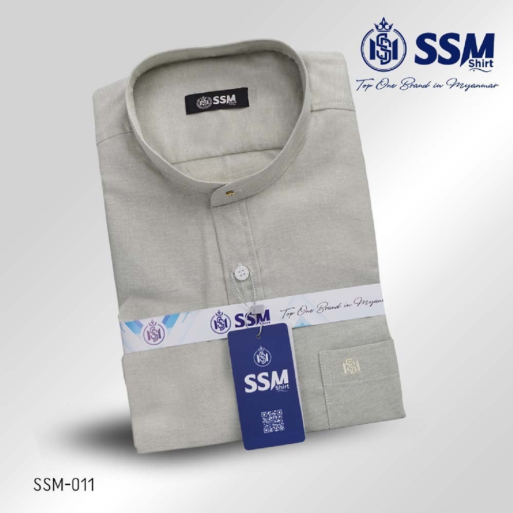 Madarin Collar Shirt Short Sleeve XL (Avocado Green) SSM-O-P-S-011