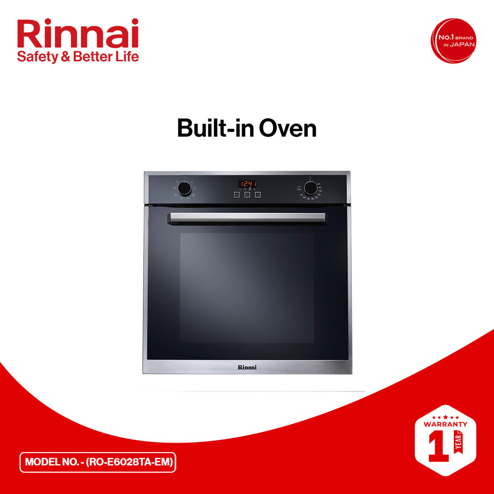 Rinnai Built-In Oven ROE-6208TA-EM Black