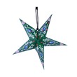 Uncle Gyi Printed Paper Star Lantern Green 5PCS