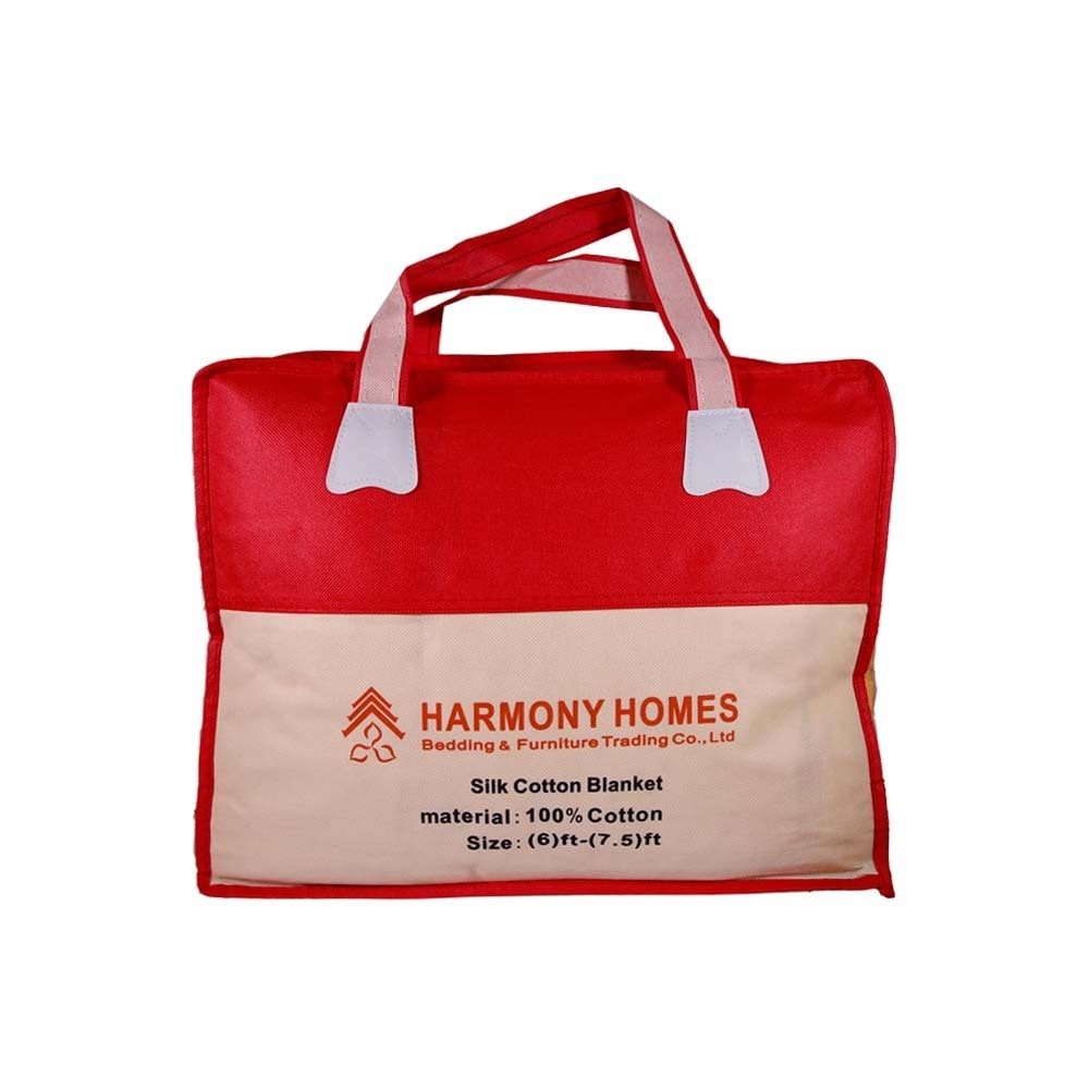 Harmony Homes Cotton Blanket 6x7.5ft Yellow