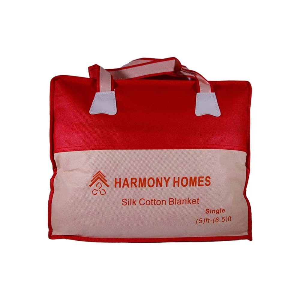 Harmony Homes Cotton Blanket 5x6.5ft Red
