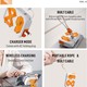 Konfulon J-42 (10000mAh Fast Charging 22.5W Built-in Cable/Wireless Power Bank) Orange