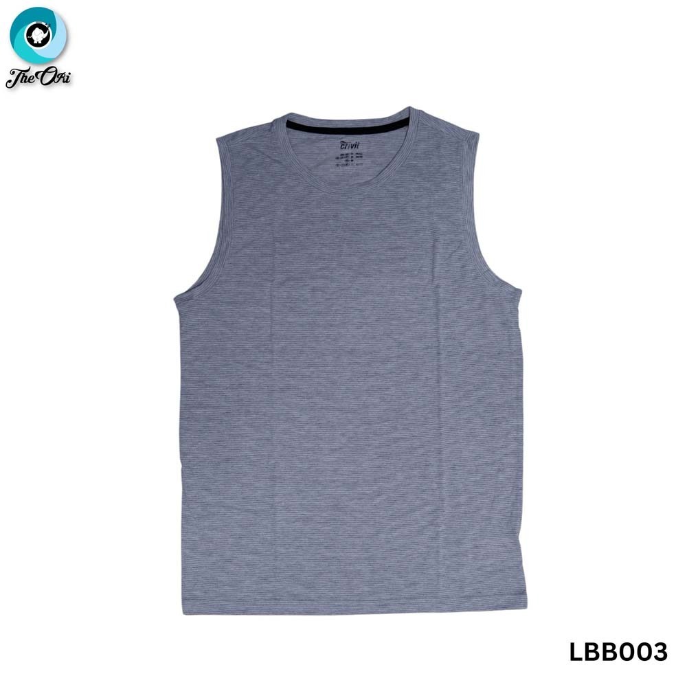 Max & Mia Men Sport Sleeveless Shirt LBB003 Gray Strike Large