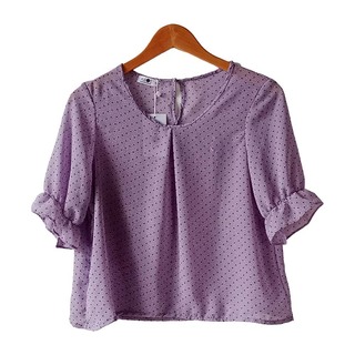 Kudos Floral Chiffon Blouse Red B-003-R Large