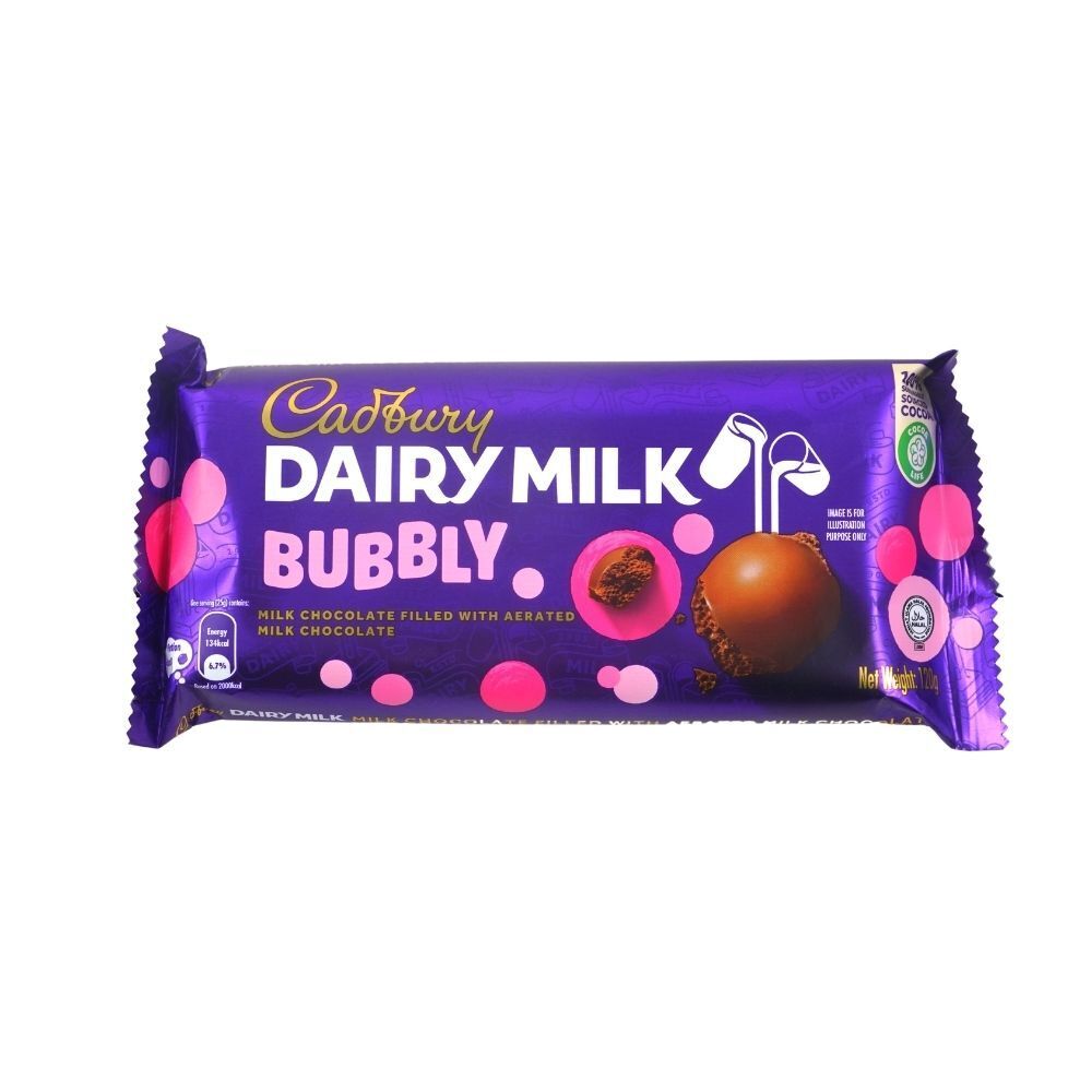 Cadbury Dairy Milk Choco Bar Bubbly 120G