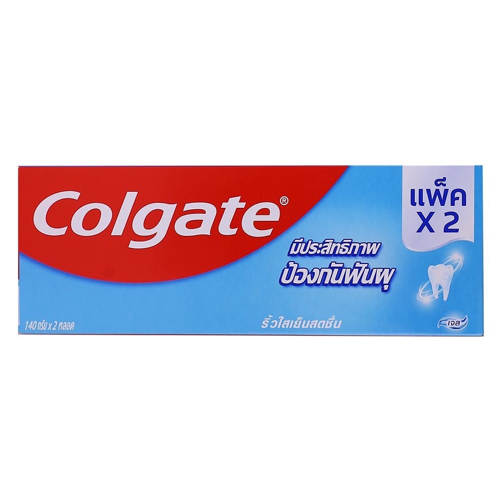 Colgate Double Cool Stripe Toothpaste 2PCS 140G
